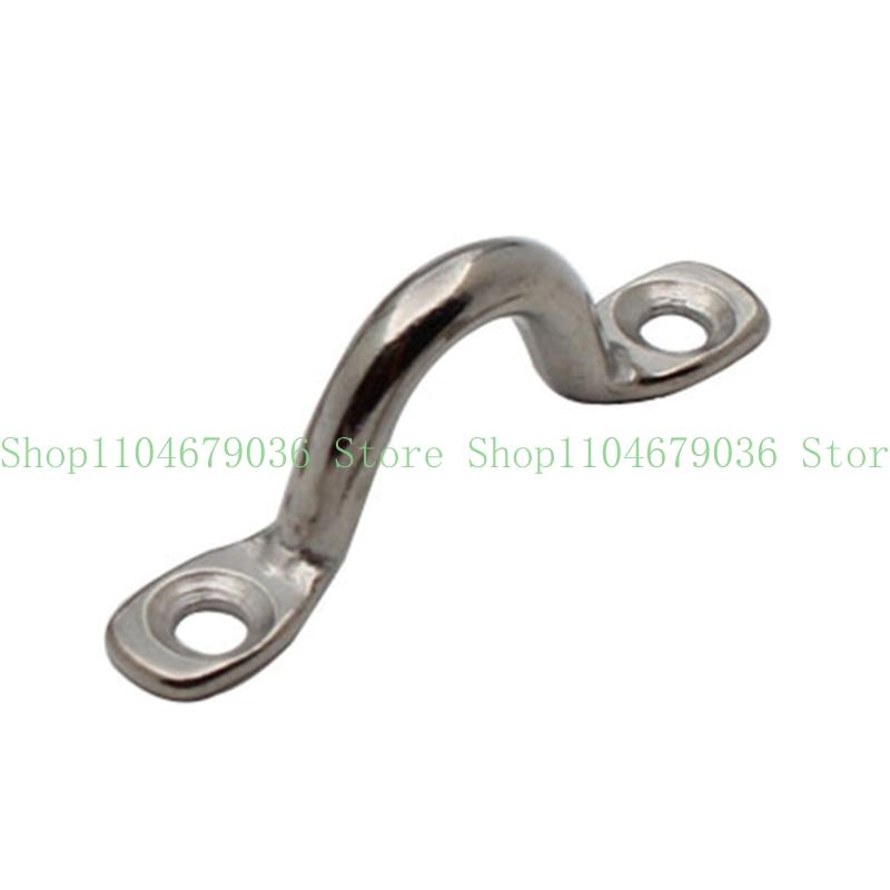 Stainless Steel Bimini Boat Top Pad Eye Deck Loop Strap Tie Down Point Footman Loop Used for Kayak Canoe Rigging 5mm