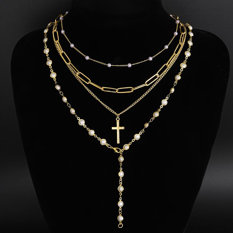 [HF]#1Pc Bohemian Flower Pendant Tassel Necklace Set For Women Y-Shaped Long Chain Necklace Personalized Trendy Accessory