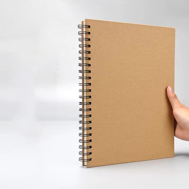 8K/16K Sketchbook Thick Paper Brown Spiral Notebook Professional Artist Graffiti Painting Book Art School Stationery