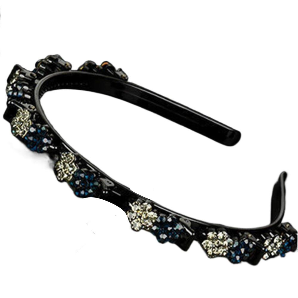 Plum Blossom Hair Bands with Clips Elegant Toothed Clip Braided Hairband  Gifts