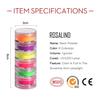 ROSALIND Acrylic Nail Powder 6g Neon Powder Integrate 6 Colors In 1 Bright For Nail Art Design LED/UV Lamp
