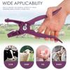 New Alloy Pig Cattle Sheep Ear Tag Installation Plier  1Pc Animal Ear Tag Pliers with 100pc Ear Tag Ear Tag Installation Plier