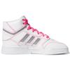 Adidas Originals Drop Step Synthetic Leather Retro Casual Non-Slip Durable High-Top Skate Shoes Women Sneakers White Pink FV4883