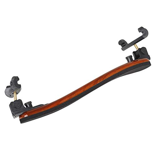 Adjivecct Professional 1/4 1/2 Full Size Adjustable Maple Wood Violin Shoulder Rest, Violin Parts Accessories