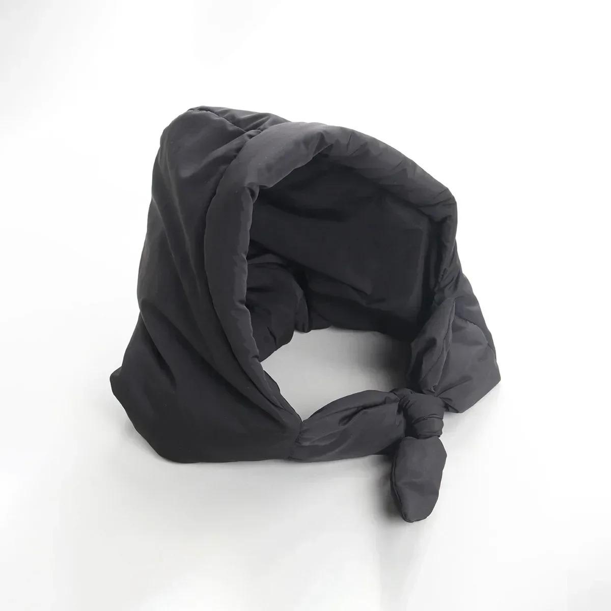 

Зимний платок на голову, теплый капюшон, пуховый хлопковый треугольный шарф, женский утолщенный ветрозащитный водоотталкивающий головной убор для улицы с капюшоном на шею