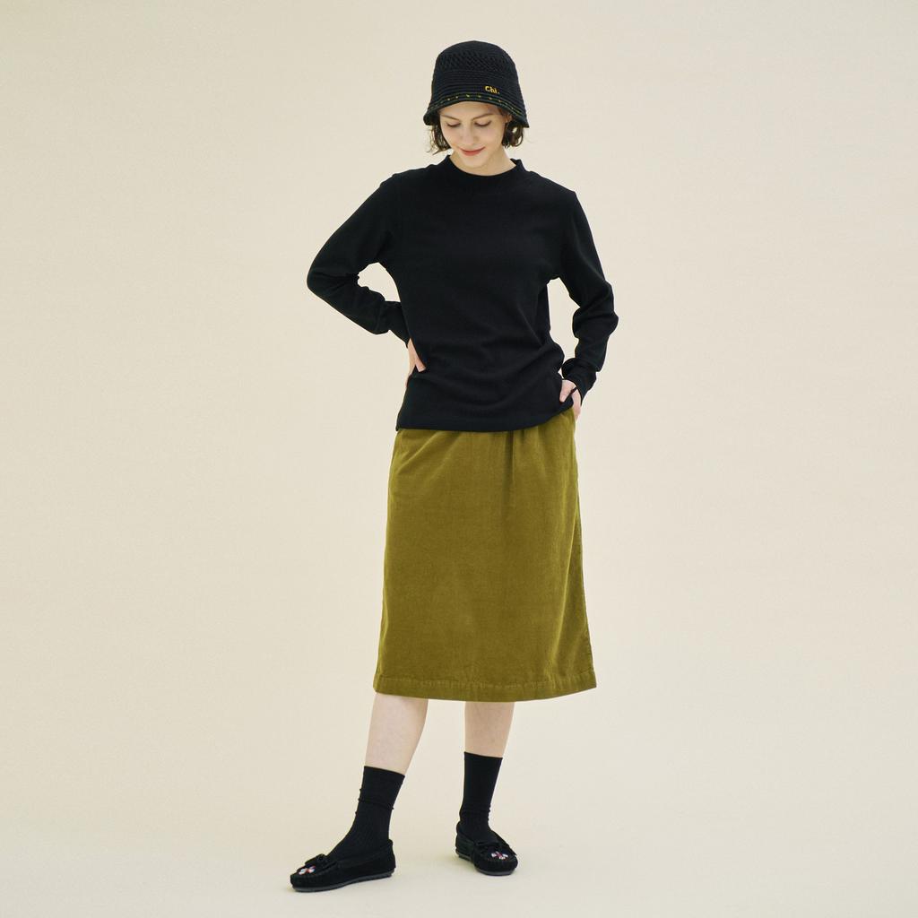 CHIQUITA Half Turtleneck T-Shirt (Cotton) Black 233604Sbk