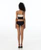 VINAJ Chain Contrast Tube Top Bikini Bra (Black)
