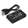 In Stock USB Multi-function Six-Port Mobile Phone & Camera High-Speed Card Reader with Password Protection