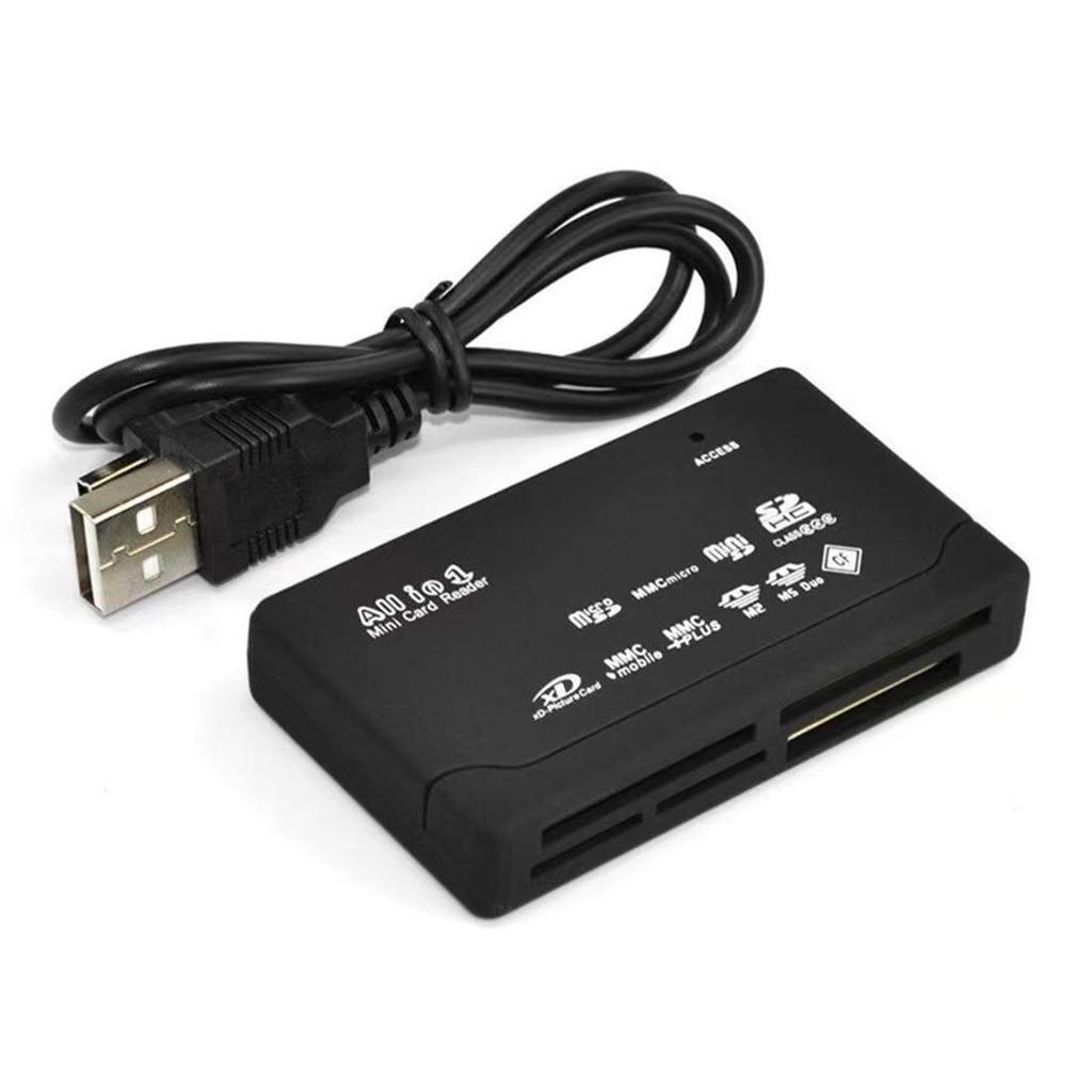 In Stock USB Multi-function Six-Port Mobile Phone & Camera High-Speed Card Reader with Password Protection