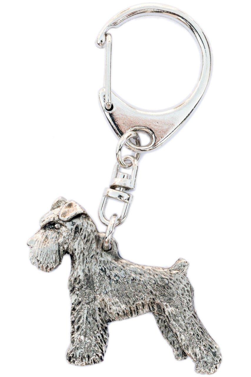 

Miniature Schnauzer Made in England Art Dog Keychain Collection