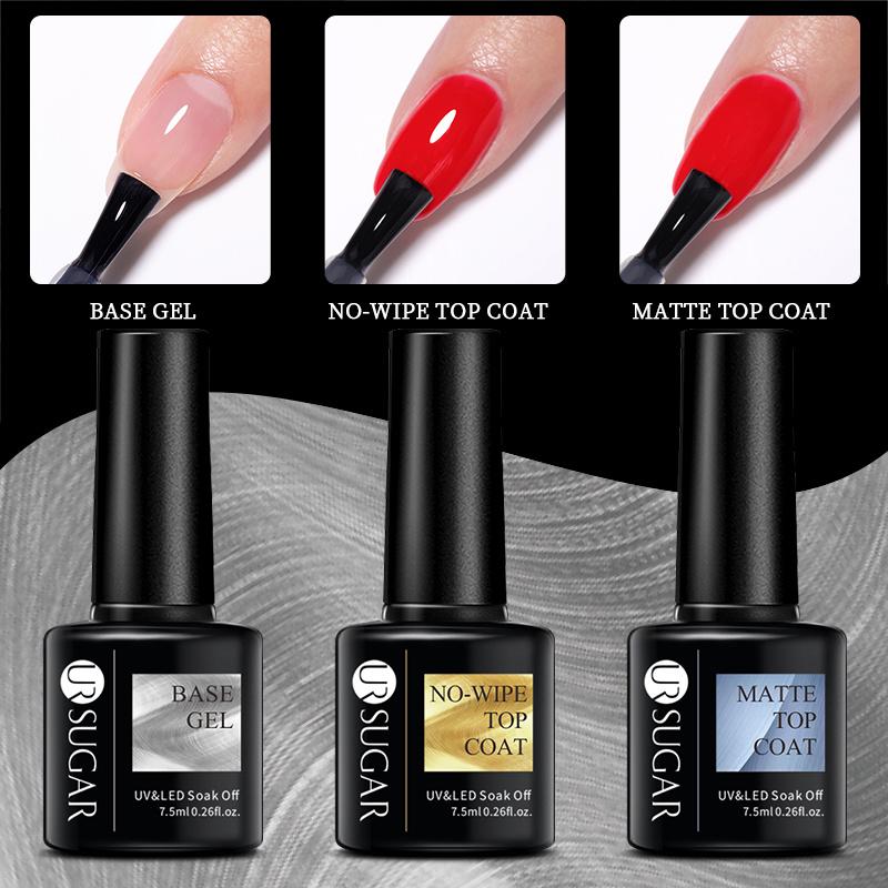 

UR SUGAR 7,5 мл Гель-лак с верхней базой Матовая глазурь Резиновый уплотнитель УФ-неон Арт-дизайнер Функция ногтевого искусства Гель Гибридные топы Аксессуары для ногтей Маникюр