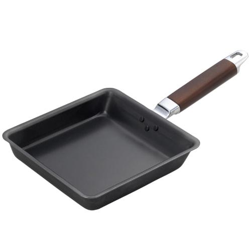 Yoshikawa Wide Omelet Pan, Iron, Induction and Direct Heat Compatible, Simple Design, 36.5 X 20 X 7.5 Cm, Made In Japan, Tsubame-Sanjo, YJ9628