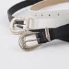 Women Retro Style Casual All Match Thin Metal Buckle Waist Belt