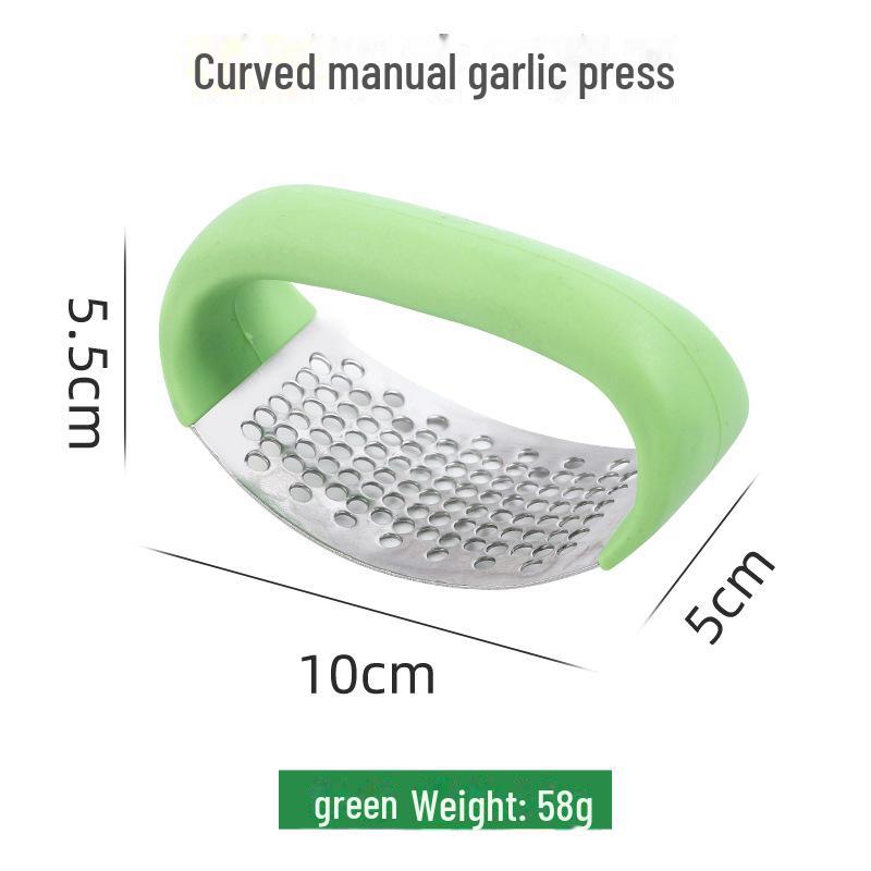 Silicone & Stainless Steel Garlic Peeler and Press Tool 