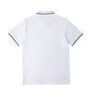 Li Ning Football Polo Shirts Men's White Stand Collar Thin Straight Fit YPLW067-1
