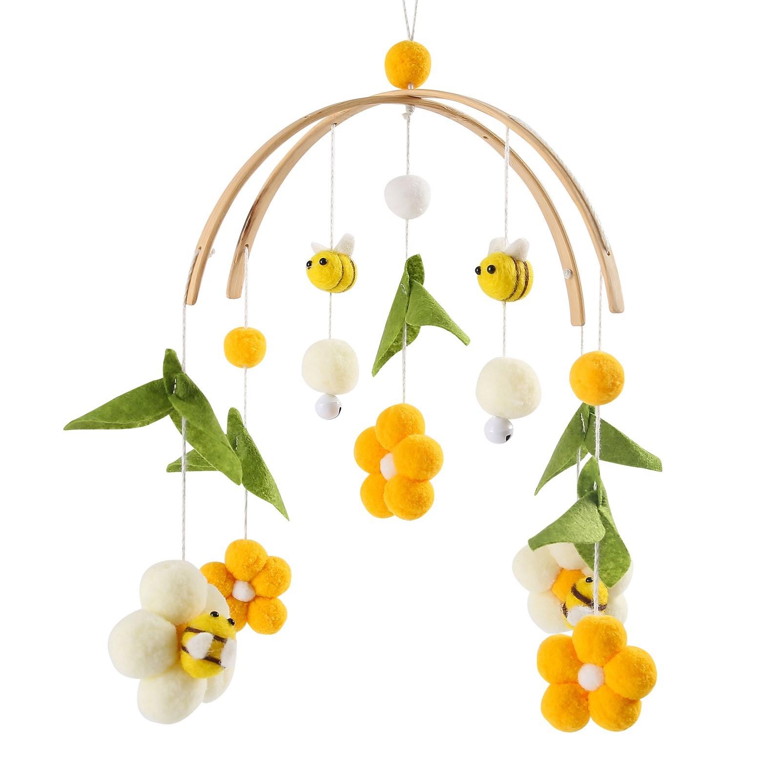 Baby Wolk Rammelaars Wiegmobielen Speelgoed 0-12 Maanden Bel Muziekdoosje Pasgeboren Bedbel Peuter Rammelaars Draaimolen Voor Muziekspeelgoed Cadeau