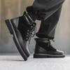 Mode England Stil Herren Freizeit Wüstenstiefel schwarz braun Original Lederschuhe Cowboy Work Boots mit Werkzeug Cool Plateau Knöchel Botas