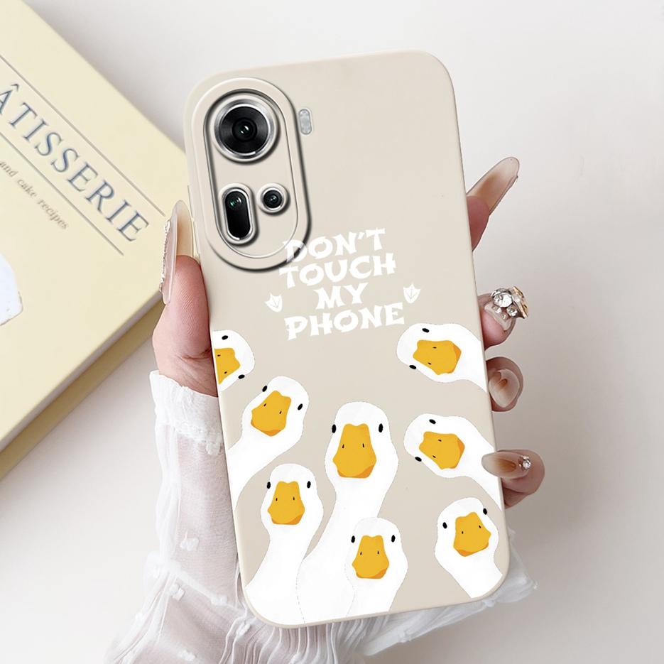 For Oppo Reno 11 5G Case Reno11 F CPH2603 Cute Panda Cartoon Cover Soft Silicone Phone Case For Oppo Reno 11 Pro Reno11 11F Bags