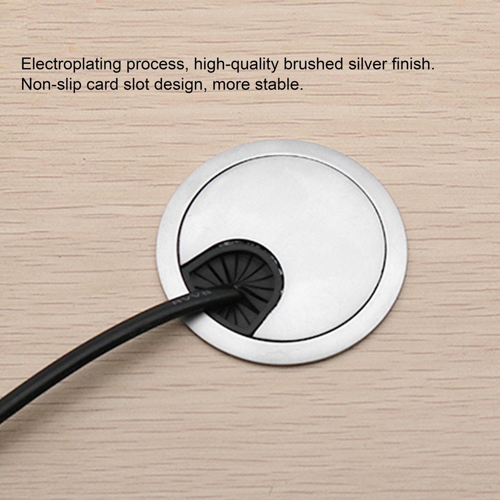 4 Set Desk Cable Wire Grommet PC Computer Desk Cord Grommet Cable Hole Cover Organizers