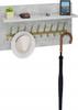 Loft Clothes Rack 70 Cm - Gold + Light Concrete, Solid And Stylish
