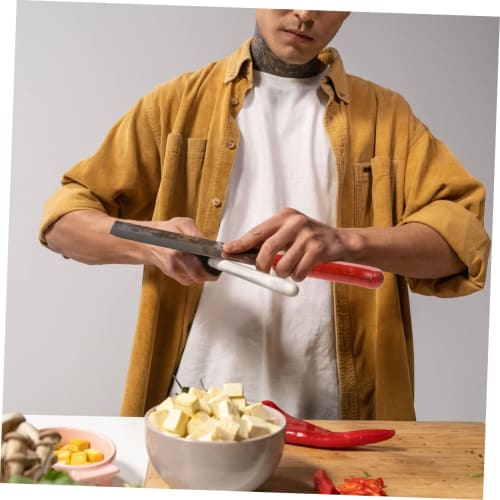 Iplusmile Knife Handle Replacement with Rivets, Ergonomic Design for Knife Handle Replacement and Repair