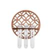 Cross-Border Round Solid Wood Plant Storage Rack – Simple Wall-Mounted Test Tube Wooden Decor for Bedroom.
