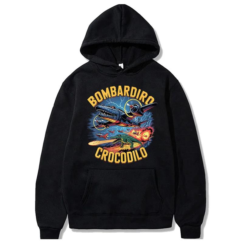 

Итальянский маразм Тралалеро Тралала мужская толстовка с капюшоном Готическая графическая забавная Толстовка повседневная ретро Худи 3XL