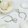 S925 Sterling Silver Pearl Dangle Earrings - Elegant, Lightweight, and Fashionable
