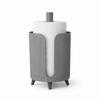 Gray Paper Towel Stand with Legs and Kitchen Holder