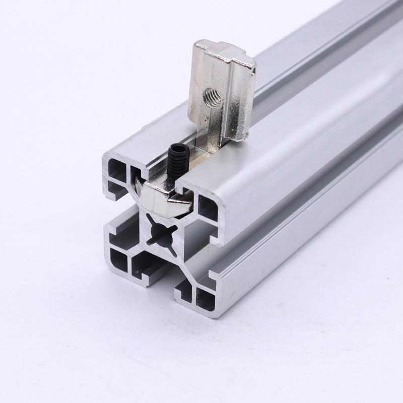 European Aluminum Profile Accessories: Silver Internal Corner & Black Right Angle Connector