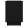 Nightstand with LED Lights Black 38 X 34 X 50 Cm