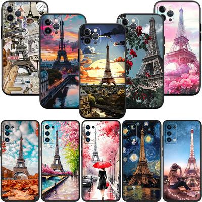 LO81 Paris Eiffelturm Soft Shell Handyhülle für Redmi Note 10 11 12 Pro Max 10S 10C 10T 11A 11S 12S 12C