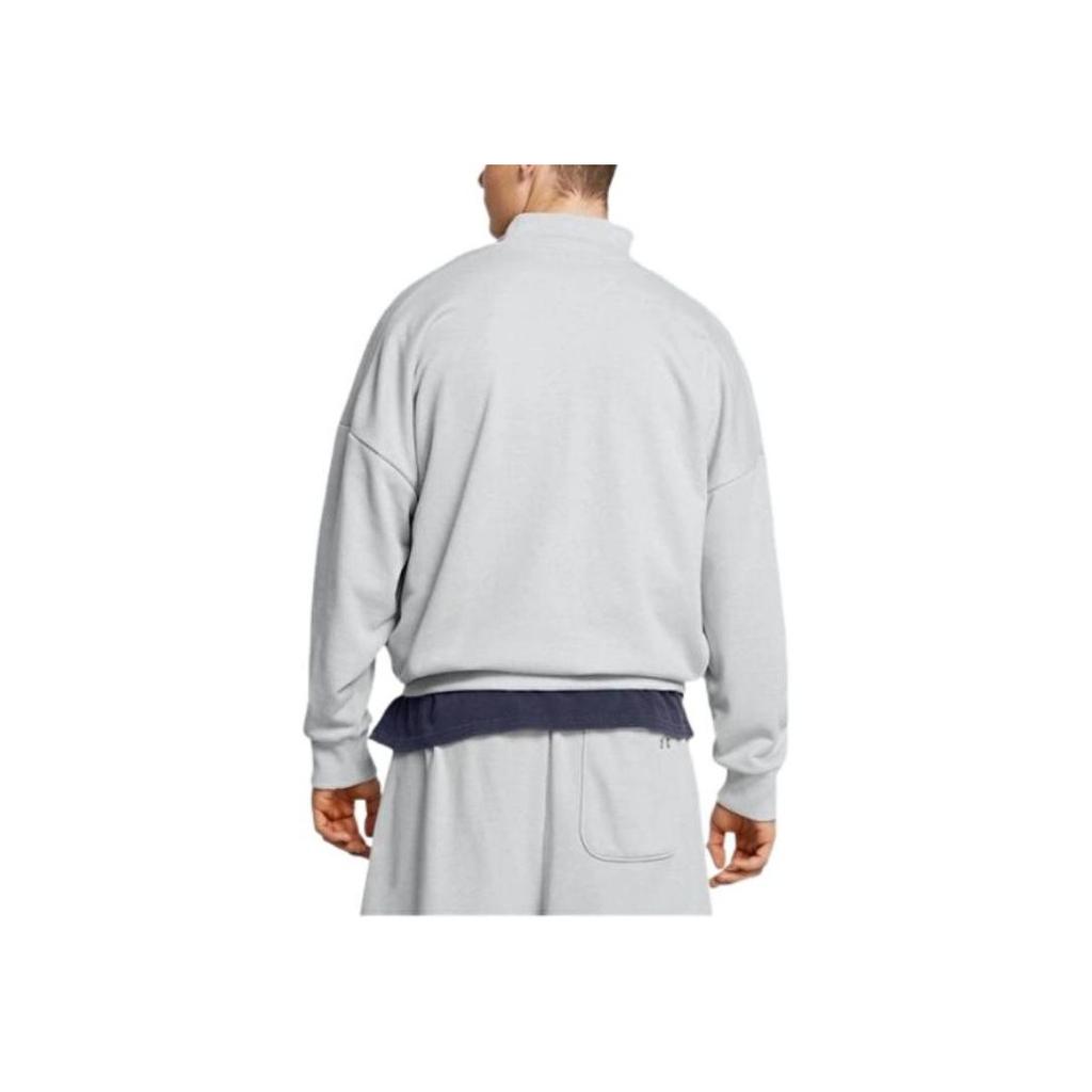 Under Armour Half-Zip Pullover Sports Casual Sweatshirt Men sweatshirt Gray 1386550-011