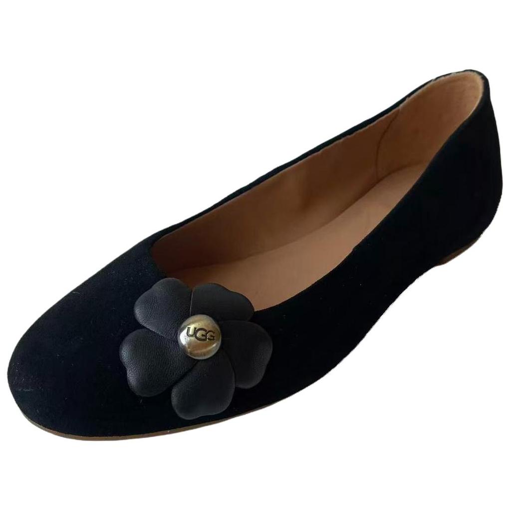 UGG Thea Poppy Sheepskin Casual Slip-On Shoes Women Shoes Black 1092585-BLK