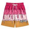 Children's Casual Floral Ice Cream Printed Shorts Drawstring Beach Pants