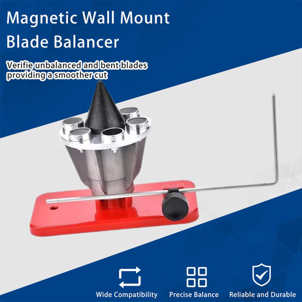 339075B 42-047 Mower Blade Balancer Replace Lawn for Lawnmower Magnetic Wall Mount Blade Balancer Black/Red