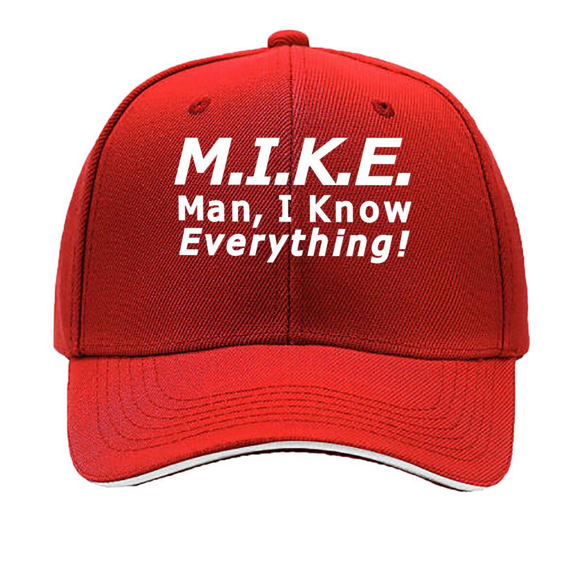 BlackDark GrayNavyBeige MLFO MIKE for Unisex I KNOW EVERYTHING Vintage Baseball Cap Adjustabl Sandwich Baseball Cap One Size