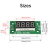 0-9999 Electronic Counter Module Low Level Switch Count Module with Power-Cut Memory Function 4 bit Digital Tube Counter DC4-25V