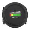 High Accuracy Round Battery Capacity Monitor with LCD Percentage Display Voltage Level Meter for Marine Forklift
