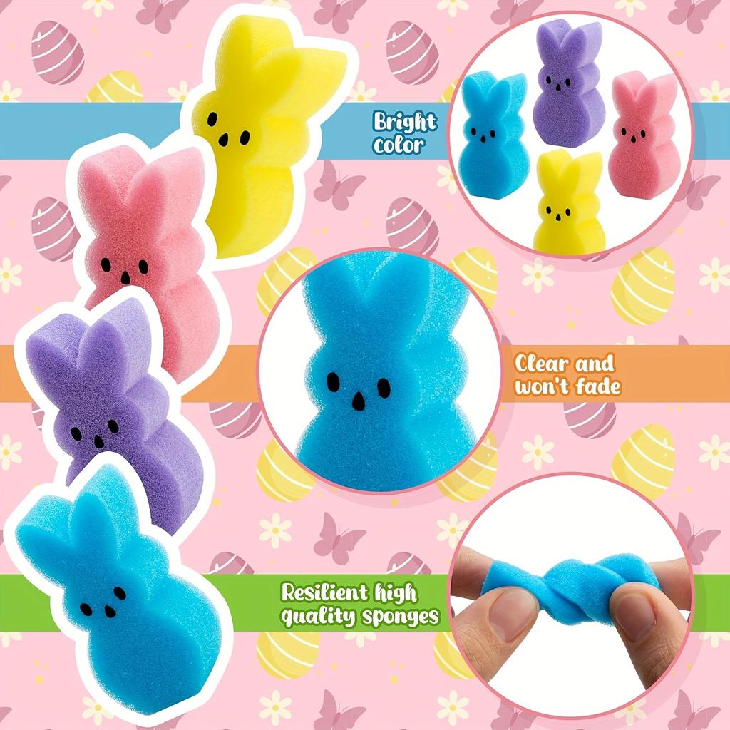 30/60 szt. wielokolorowych wypełniaczy do wazonów w kształcie króliczków wielkanocnych - ozdoba stołu w kształcie króliczków, idealna na polowania na pisanki i świąteczne spotkania