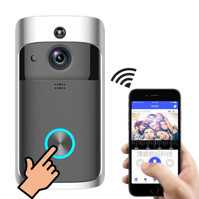 Smart Low Power Wifi Wireless Video Doorbell With Voice Intercom And Mobile Monitoring