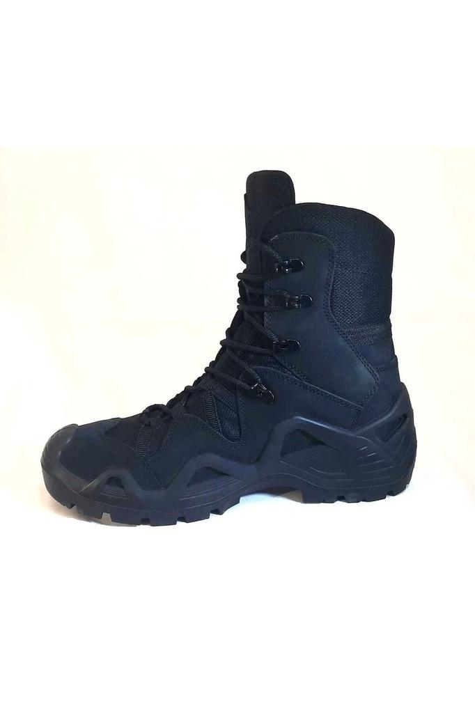 Women's Genuine Leather Power Black Outdoor Tactical Genuine Leather Water Repellent Military & Police Special Operations Boots