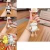 Rabbit Penguin Duck Bear Plush Mini Animal Keychain With Pullout Feet For Bags And Keys