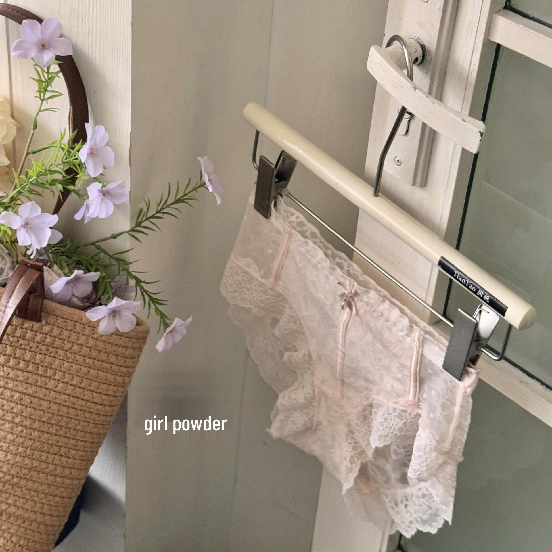 

Женские трусики средней посадки из кружева «Тень цветка» - Сетка в японском стиле, Лето 2025 Medium