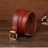 Retro primul strat din piele de vacă ață de cusut centura femeii cataramă din cupru pur cataramă cap cataramă cupru cataramă centura