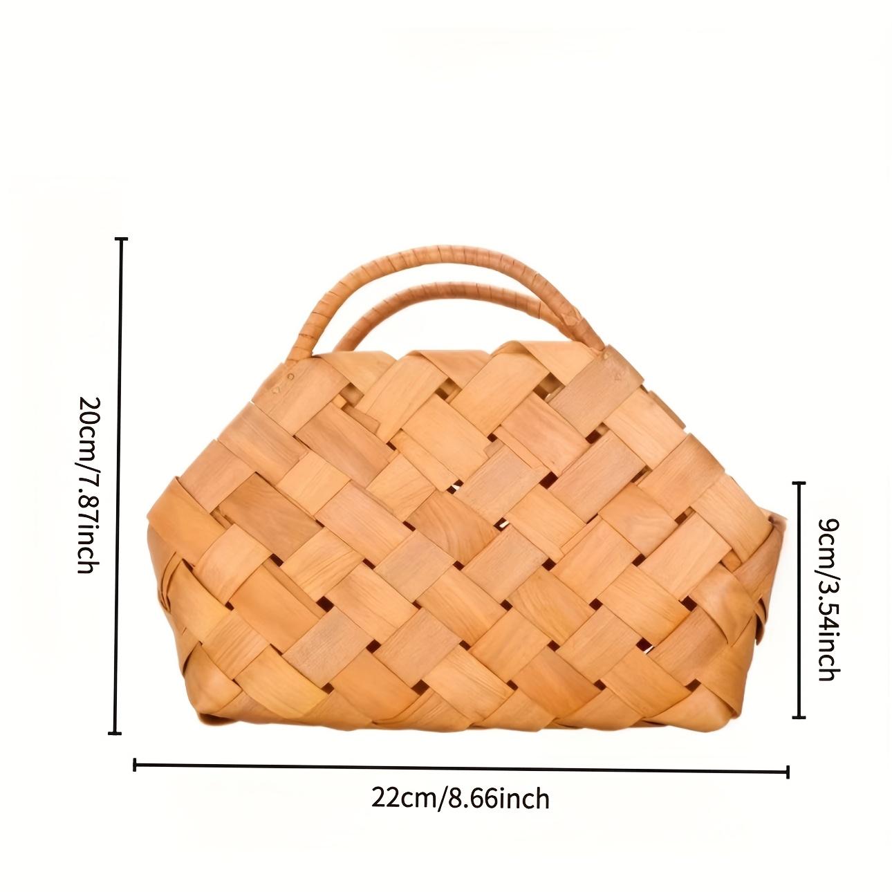 

A handmade gift basket, a romantic flower basket, suitable for home and living room decoration flower girl basket for wedding