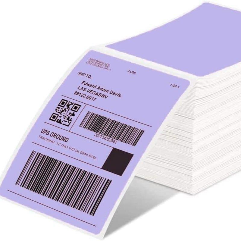 500 Pcs Thermal Shipping Waybill Label Stickers 4X6 A6 For Phomemo Pm-241Bt D520Bt 246S Portable Labeler Printer Mailing