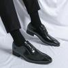 New Business Men's Shoes Oxfords Square Toe Lace-up Spring Autumn Brown Black Mens Dress Shoes Zapatos De Vestir Hombre