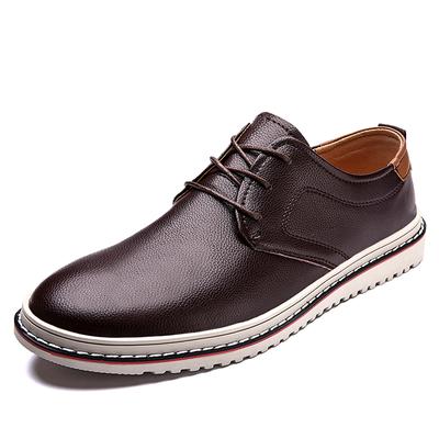 Moda Novo tamanho grande 100% couro de vaca sapatos alta qualidade masculinos casuais esportivos ao ar livre leves antiderrapantes resistentes casuais