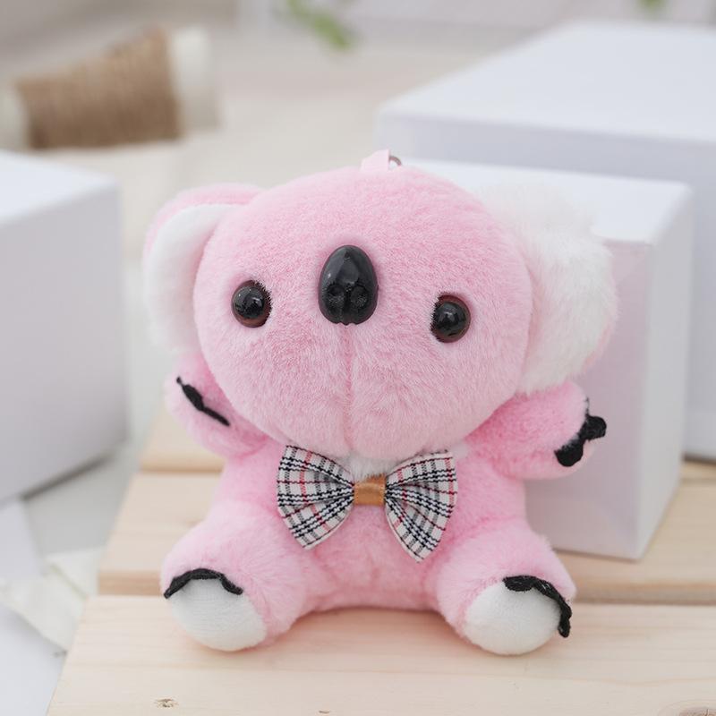

Cozy Cute And Koala Plush Keychain Bag Charm Made With Soft Cotton Pp розовый